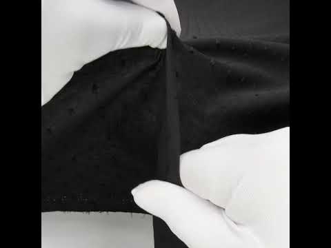 Italian Black Cotton Swiss Dot - Image 5 of 5