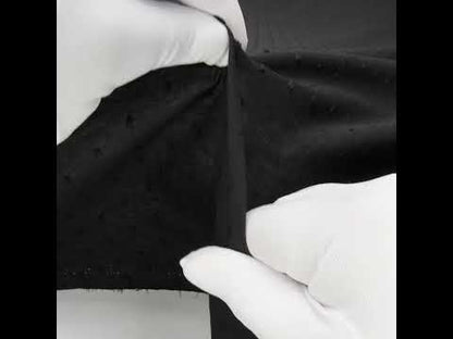 Italian Black Cotton Swiss Dot