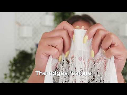 Chantilly Lace - Lustrous White Delicate Florals