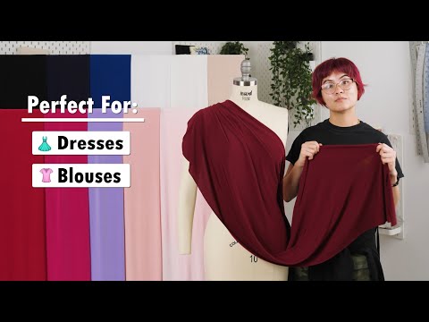 Stretch Polyester ITY Jersey - Fuchsia - Isadora Collection