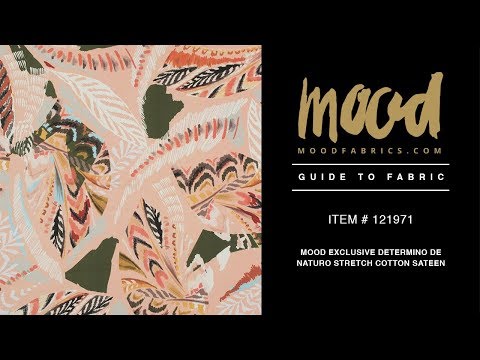 Mood Exclusive Determino de Naturo Stretch Cotton Sateen