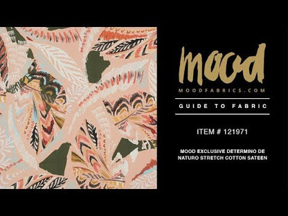 Mood Exclusive Determino de Naturo Stretch Cotton Sateen