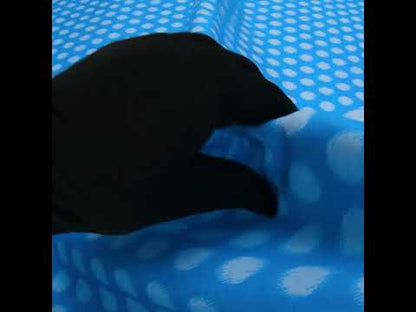 Printed Quilting Cotton by Heather Bailey for FIGO Studio - Blue Top Dot Ikat Polka Dots - Pop Sugar Collection