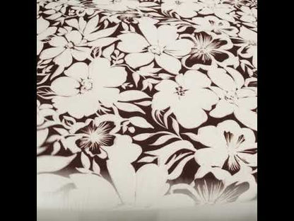 Brushed Cotton Woven - Brown and Ivory Floral - Mood Exclusive Whitewash Bloom Print