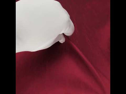 True Red Solid Polyester Shantung