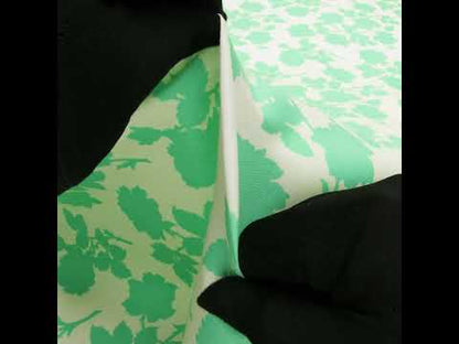 Printed Quilting Cotton by Heather Bailey for FIGO Studio - Turquoise Bramble Floral Silhouettes - Pop Sugar Collection