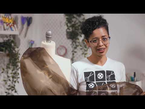 Shimmering Organza - Yellow and Brown Iridescent - Julliette Collection