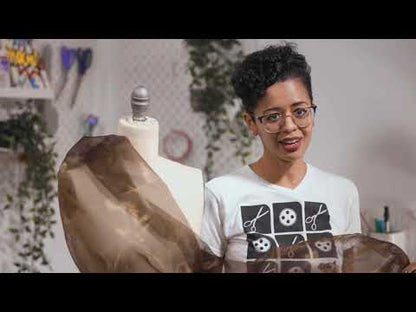 Shimmering Organza - Yellow and Brown Iridescent - Julliette Collection