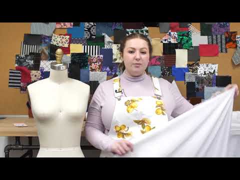 White Stretch Polyester Crepe de Chine - Image 5 of 5