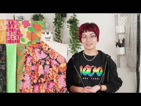 Stretch Cotton Sateen - Yellow Painted Squares - Swatch Me Print - Mood Exclusive Citrus Collection