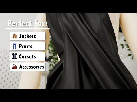 Yaya Han Stretch Faux Leather/Pleather - Pebbled Black - Cosplay Collection