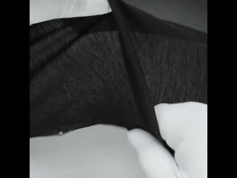 Heathered Black Tissue Weight Cotton Jersey