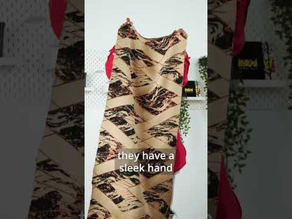 Metallic Copper, Beige and Black Diamond Dreams Luxury Brocade