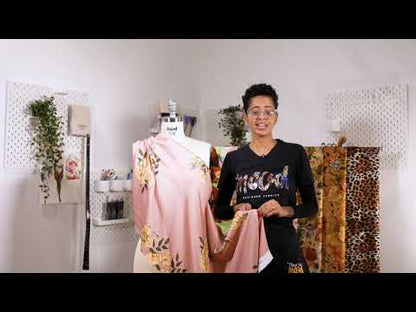 Rayon Challis - Pink Floral - Primavera Print - Mood Exclusive Viso Collection