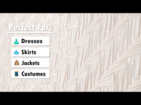 Yaya Han Puckered Novelty Woven - Cream and Gold Geometric Diagonal Stripes - Cosplay Collection - Image 6 of 6