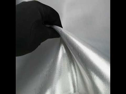 Double Faced Lame Mikado - Silver - Sara Collection