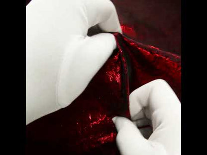 Metallic Brocade - Red Subtle Wrinkles - Kylie Collection