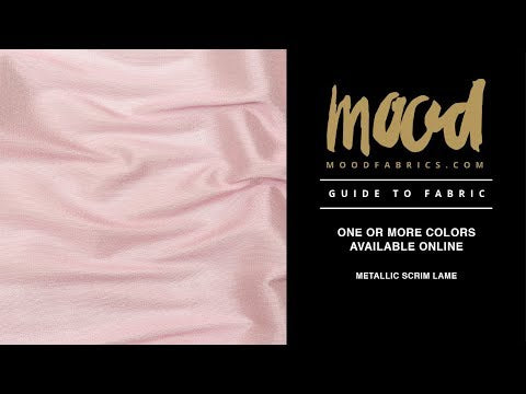 Metallic Scrim Lame - Pink Powder
