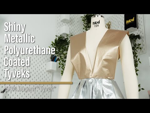 PU Coated Tyvek - Shiny Silver - Image 6 of 6