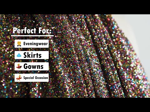 Double Faced Glitter Tulle - Silver - Gala Collection - Image 6 of 6