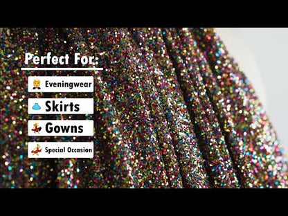 Double Faced Glitter Tulle - Silver - Gala Collection