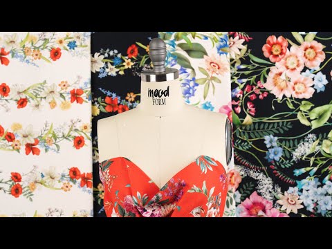 Mood Exclusive Cream Florist's Cuttings Stretch Cotton Woven - Image 6 of 6