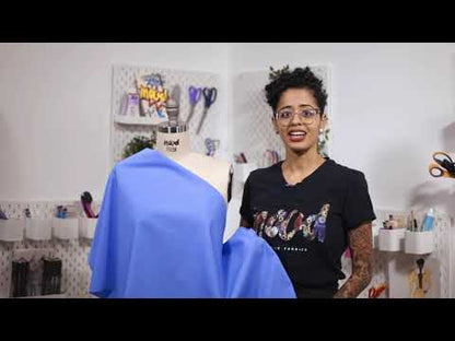 Tela de algodón Pima - Azul cobalto - Colección Sophia