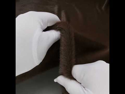 Short Pile Recycled Polyester Faux Fur - Brown