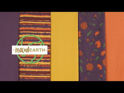 Linen and Rayon Woven - Purple Lanterns - By Lantern Light Print - Mood Exclusive Jack-O-Lantern Collection