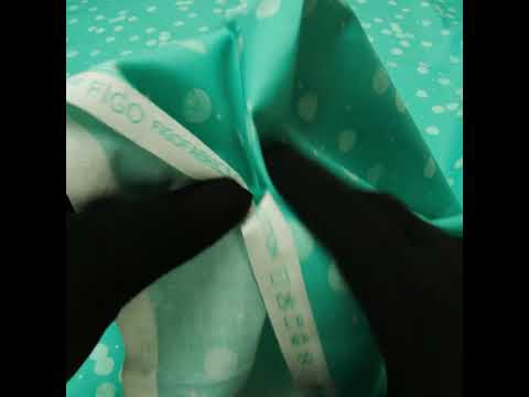 Printed Quilting Cotton by Ghazal Razavi for FIGO Studio - Mint Snow Textured Circles and Spots - Seasons Basics Collection - Image 6 of 6