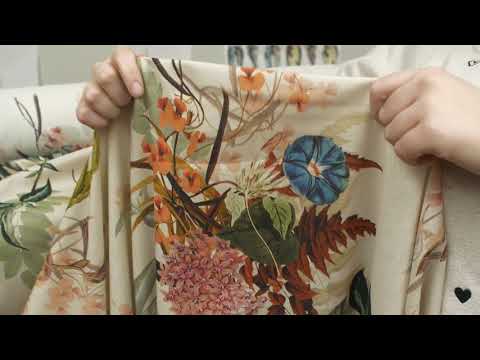 Cotton Voile - Pale Green and Coral Floral - Ile des Orchidees Print - Mood Exclusive Jacques Collection - Image 5 of 5