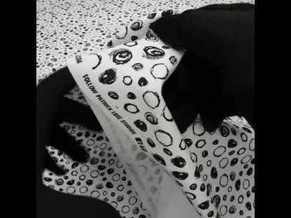 Printed Quilting Cotton by Patrick Lose for Northcott - Black on White Scribble Spots - Basically Black & White Collection