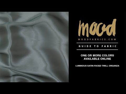 Satin-Faced Twill Organza - Luminous Colonial Blue - Anise Collection