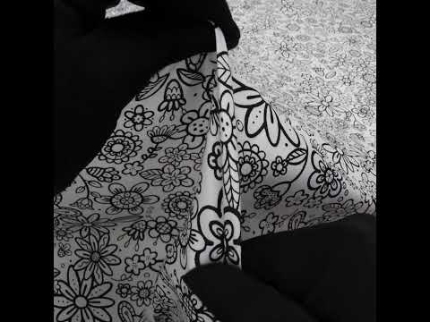 Printed Quilting Cotton by Patrick Lose for Northcott - Black on White Groovy Garden Floral - Basically Black & White Collection - Image 6 of 6