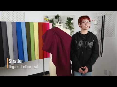 Mood Fabrics Stratton Solid Organic Cotton Twill Collection