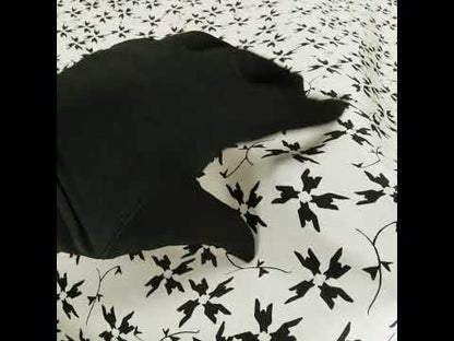 Tanya Taylor White and Black Geometric Floral Silk Crepe de Chine