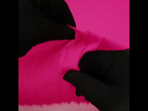 Accordion Pleated Chiffon - Neon Fuchsia - Etereo Collection