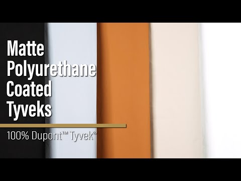 PU Coated Tyvek - Matte Black