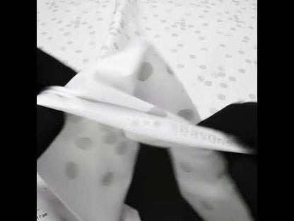 Printed Quilting Cotton by Ghazal Razavi for FIGO Studio - White Snow Textured Circles and Spots - Seasons Basics Collection