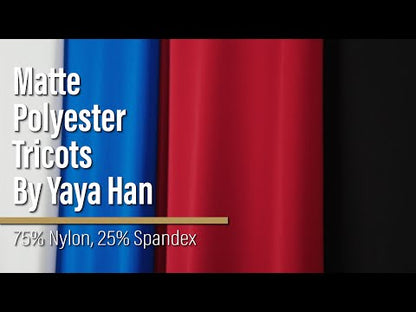 Yaya Han Matte Polyester Spandex Tricot Knit with 4-Way Stretch - Red - Cosplay Collection