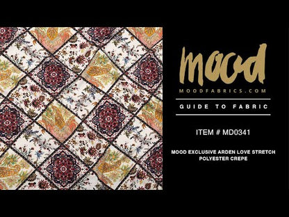 Stretch Polyester Crepe - Floral Patchwork - Ardent Love Print - Mood Exclusive Kenko Collection