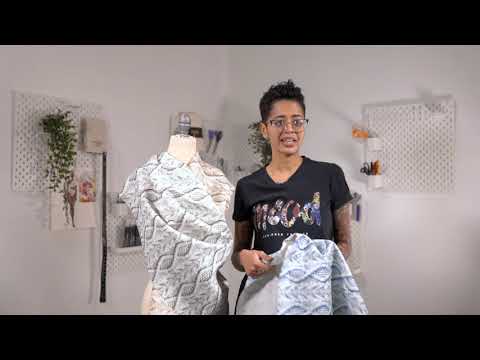 Blue Haze and Flint Stone Cable Knit Printed Stretch Linen and Rayon Woven - Image 5 of 5