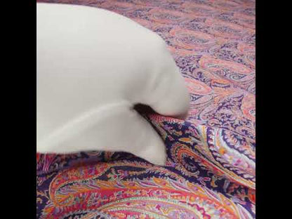 Liberty Fabrics Tana Lawn® - Felix and Isabelle Purple - Dark Purple, Pink and Orange Wild Paisley