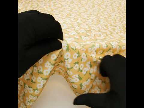 Brushed Cotton Woven - White, Sunny Yellow and Green Scattered Daisies - Mood Exclusive Daisy Daze Print - Image 6 of 6