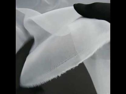 2-Ply Polyester Organza - White - Zelda Collection