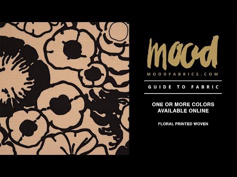 Marzipan/Black Floral Printed Woven