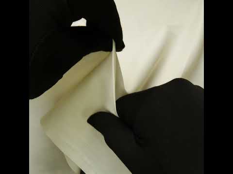 Cotton and Polyester Poplin by Theory - Cream