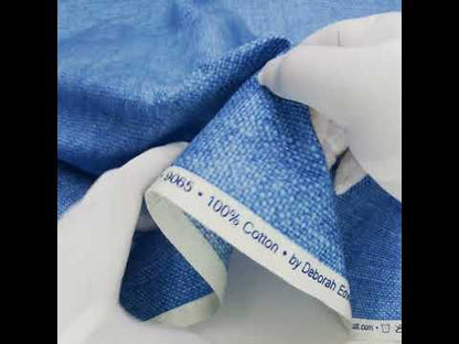 Printed Quilting Cotton by Northcott Studio - Blue Canvas Textured - Linen Basics Collection