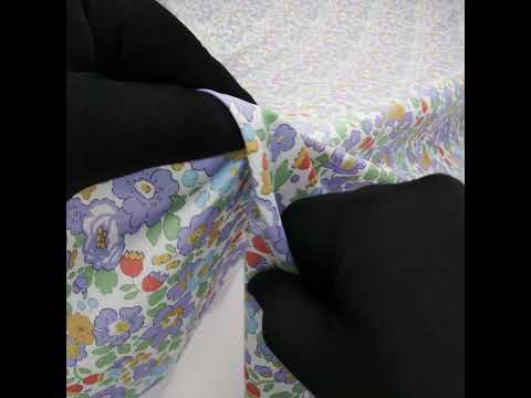 Liberty Fabrics Tana Lawn® - Betsy Purple - Lavender, Baby Blue and Emerald Green Floral - Image 6 of 6