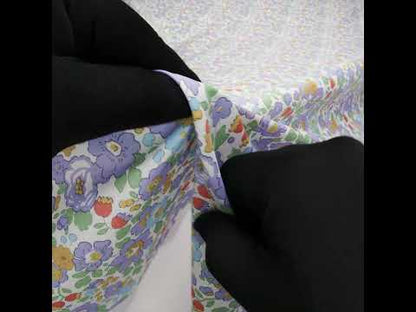 Liberty Fabrics Tana Lawn® - Betsy Purple - Lavender, Baby Blue and Emerald Green Floral